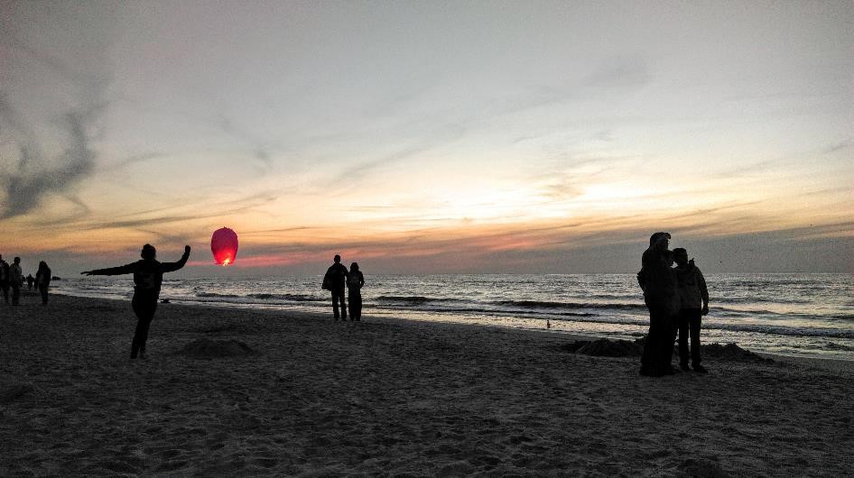 Sunset on Debki beach